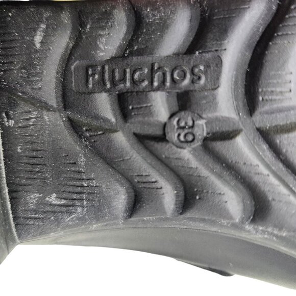 Fluchos Charis F0942 Women's Comfort Slip-On Shoes Size 39 Black Leather - Picture 8 of 13